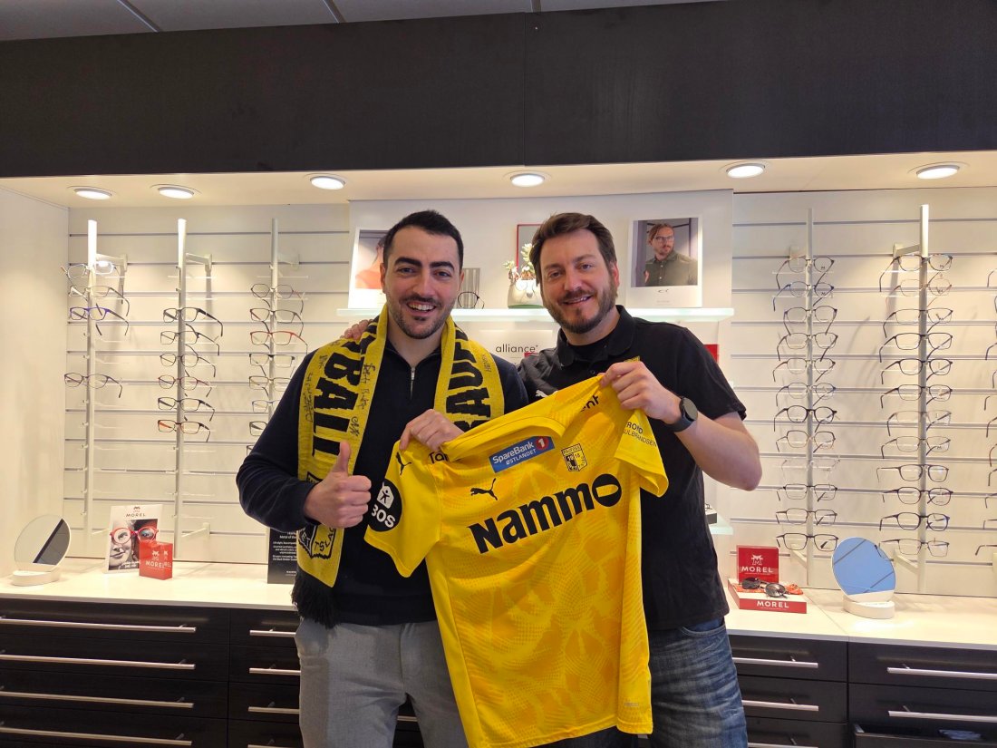 Engasjerte Sarkis Younas sammen med vår markedskoordinator Jan Olav Paulsen.